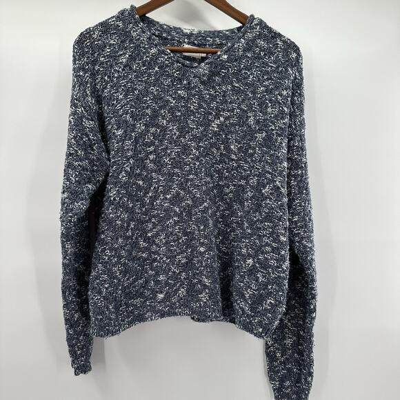 Vintage Alps Sweater Womens Large Blue Crew Boxy Coastal Crew Capsule - Picture 1 of 13